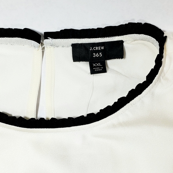 JCrew Ruffle Neck Tank - Picture 3 of 7